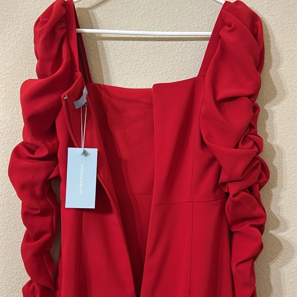 NWT Antonio Melani Francine
Square Neck Long Ruched
Sleeve Dress - Picture 10 of 10